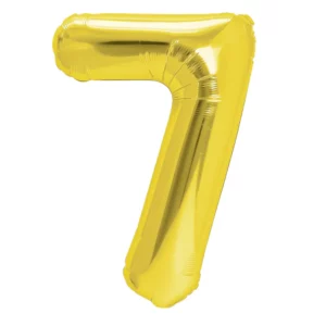 34 Inch Number 7 - Gold Foil Balloon