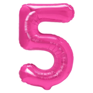 34 Inch Number 5 - Pink Foil