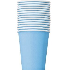 Paper Cups 9oz 14/Pk - Baby Blue