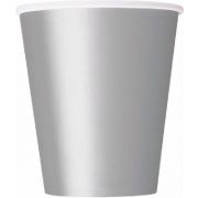 Pack of 14 x Silver Paper Party Cups (9oz)