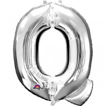  GIANT FOIL SILVER LETTER BALLOON Q