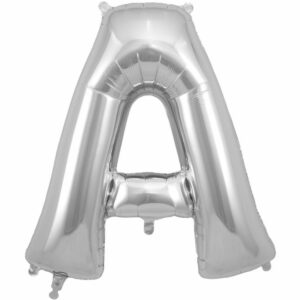 Silver Letter 'A' Balloon