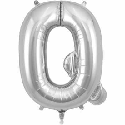 Silver Letter 'Q' Balloon