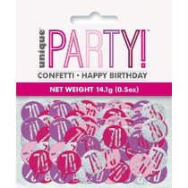 50z Glitz Pink 70 Confetti