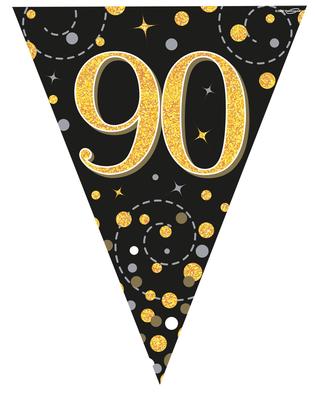 Black and Gold banners and bunting artwork