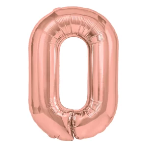 ROSE GOLD 0 SUPERSHAPE FOIL BALLOON
