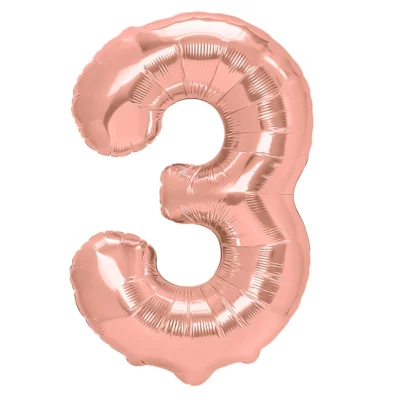 ROSE GOLD 3 SUPERSHAPE FOIL BALLOON