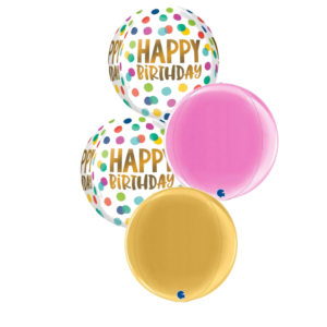 Polka Dot Happy Birthday Orbz