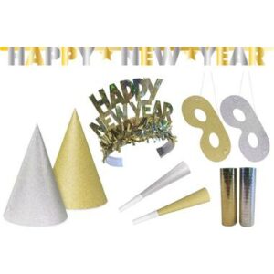 Party Set Happy New Year Glitter - 27 pieces