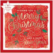10 Luxury Boxed  Christmas Cards