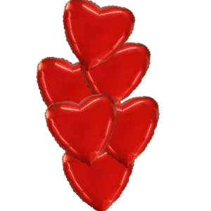 Valentine's Red Heart Bouquets