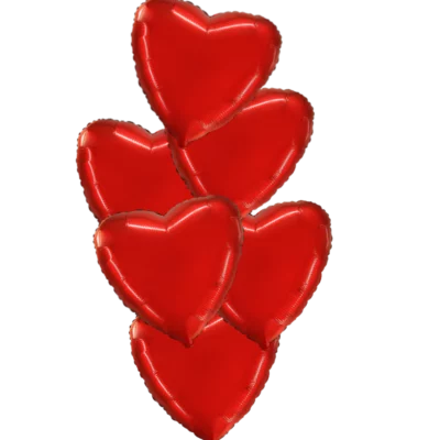 Valentine's Red Heart Bouquets