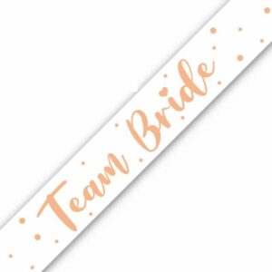 9FT BANNER TEAM BRIDE METALLIC