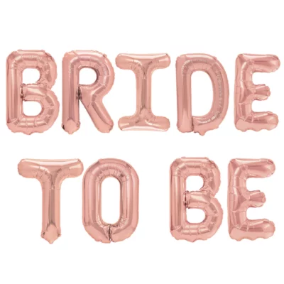 BRIDE TO BE FOIL BALLOON KIT(uninflated )