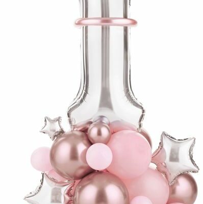 Aged 1 Balloon Stand Display Pink