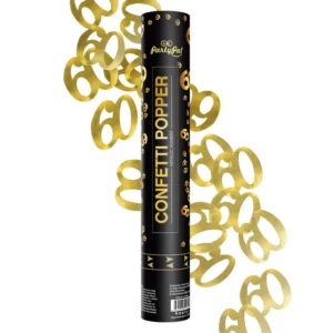 Confetti number 60 gold 40cm