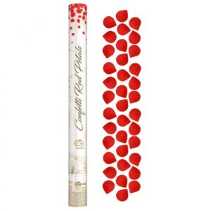 Confetti Cannon Rose Petals, textile, red / 60 cm