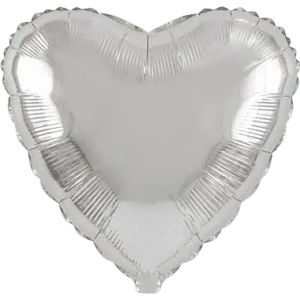 Foil Heart Silver