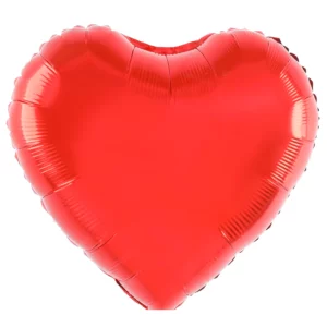 Red Foil Heart 18in/45cm