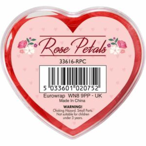 Confetti  fabric rose petals - red shaded