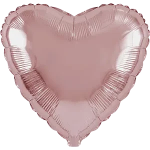 Heart 18in/45cm Rose Gold