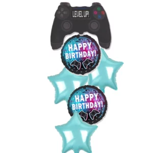 LEVEL UP BIRTHDAY FOIL BALLOON BOUQUET
