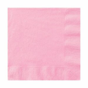 (20) 33CM LOVELY PINK L/NAPKINS