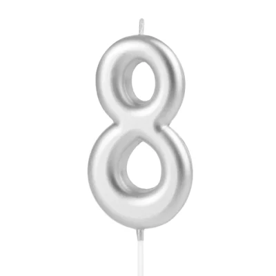 Silver Candle Number 8