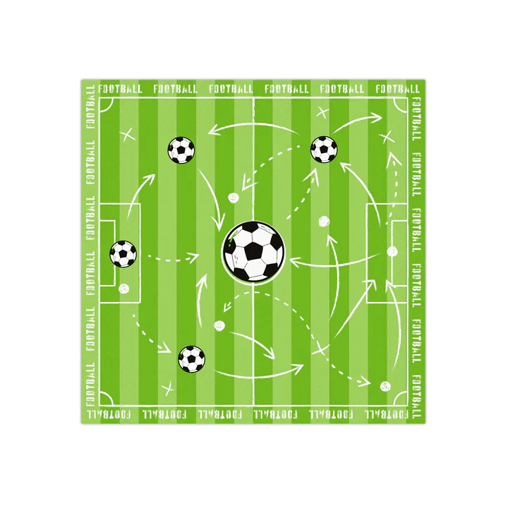 Football napkins 10 pcs.