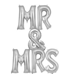Mr & Mrs Giant Balloon  Letters