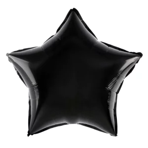 Foil balloon Star black 45cm/18 in