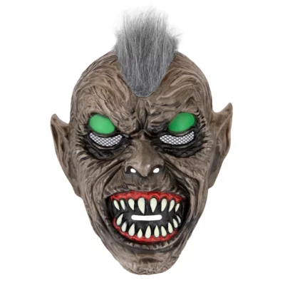 Goblin mask with fluorescent eyes 20.5x26cm