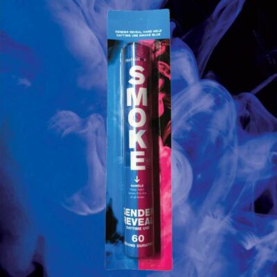 HAND HELD GENDER REVERAL BLUe DAYTIME SMOKE