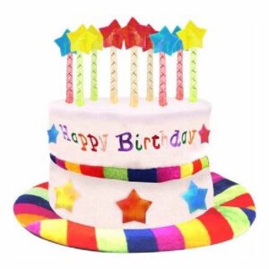 BIRTHDAY CAKE RAINBOW HAT