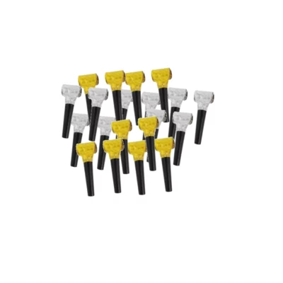 20 Holographic, blowouts, Gold,Silver ,with, black ,mouthpiece