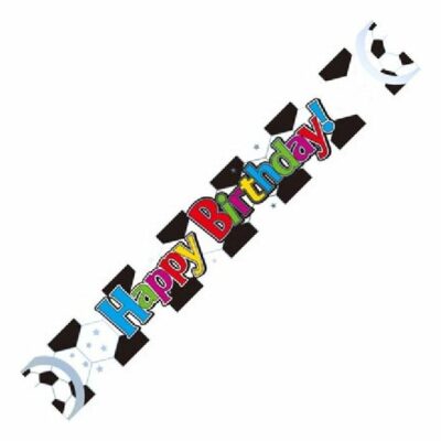 9FT FOOTBALL BIRTHDAY BANNER