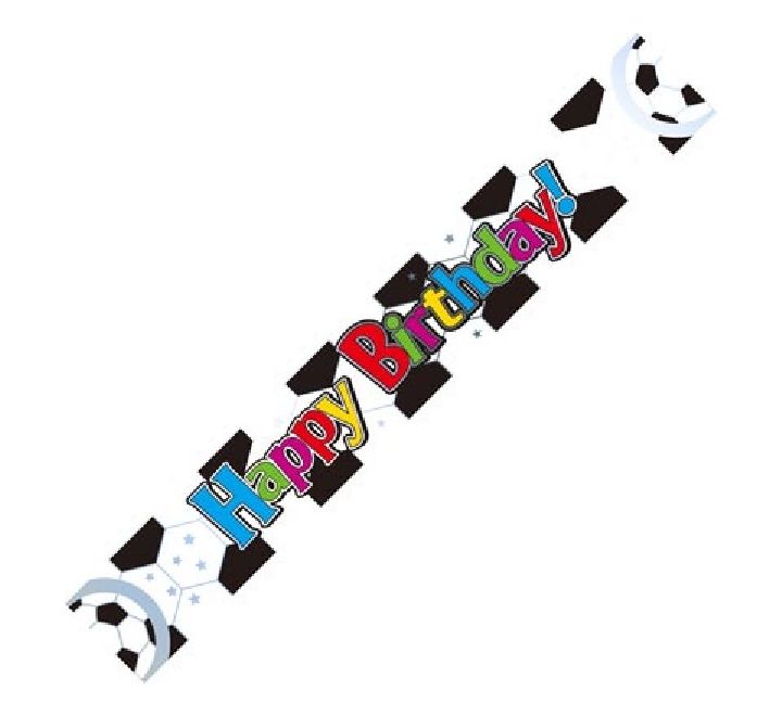 9FT FOOTBALL BIRTHDAY BANNER