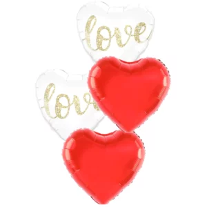 Love Bouquet White and Red