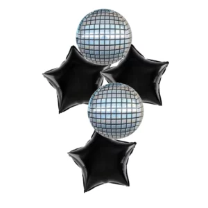 Foil Balloon Bouquet 16in  Sphere-Shape Disco Orbz
