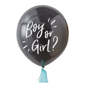 Boy or Girl balloon for a Boy, 36 inches, 1 pc  Supplied Flat Uninflated