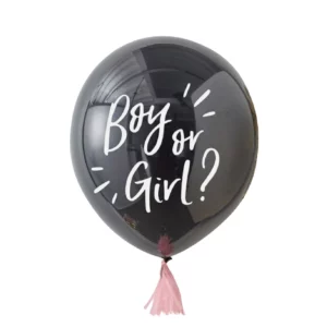 Boy or Girl balloon for a Girl, 36 inches, 1 pc  Supplied Flat Uninflated