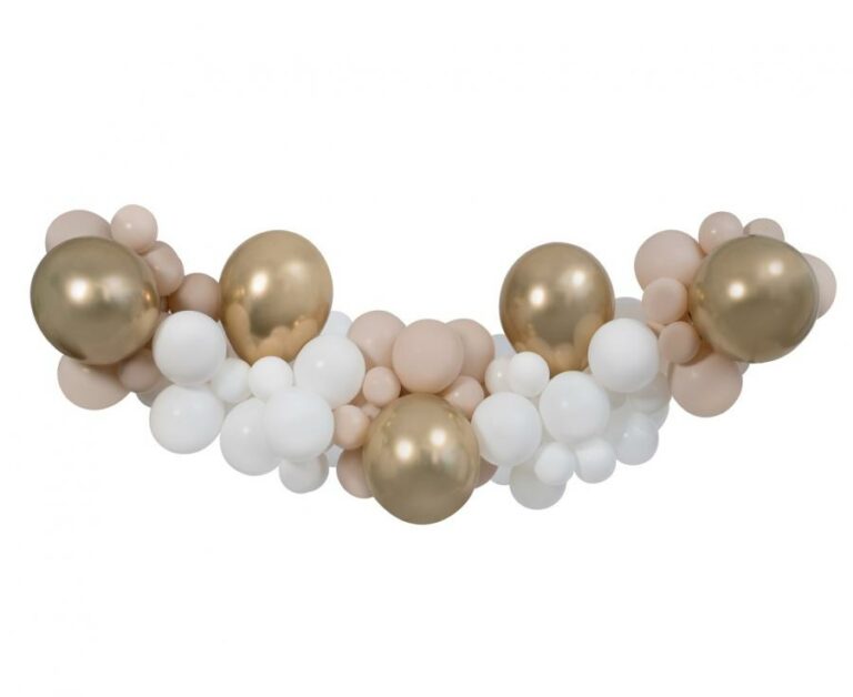 BALLOON GIRLAND WHITE – CHAMPAGNE – LATTE BALLOON GIRLAND WHITE – CHAMPAGNE – LATTE
