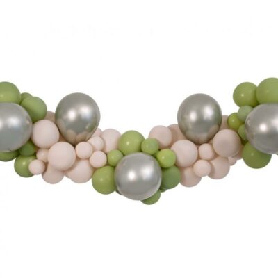 Balloons Garland Olive-Champagne-Latte