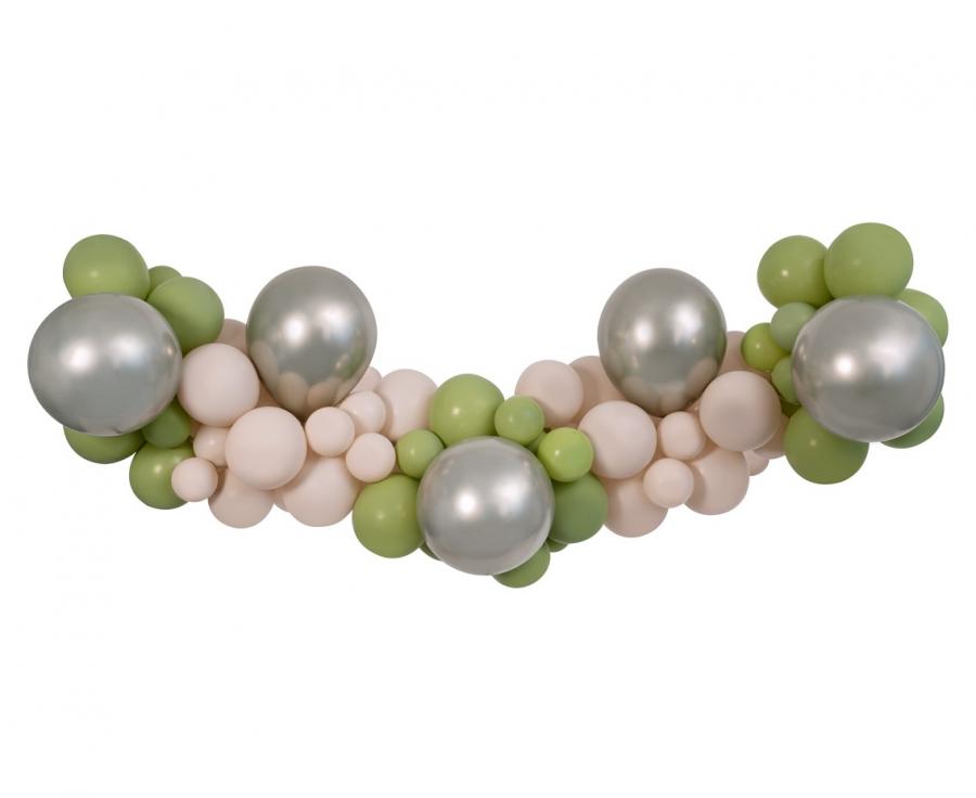 Balloons Garland Olive-Champagne-Latte