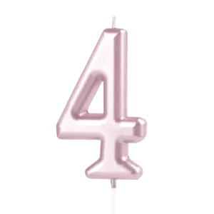 Rose gold numeral Cake candle 4