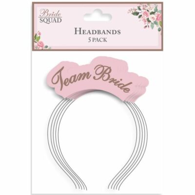 5PK TEAM BRIDE HEAD BAND