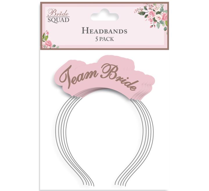 5PK TEAM BRIDE HEAD BAND