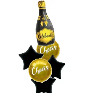 Champagne - Celebrate  foil balloon, Bouquet