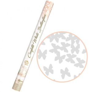 Butterfly, Confetti, Cannon ,paper, white 60cm