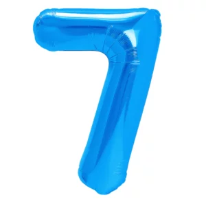 34 Inch Number 7 - Blue Foil Balloon
